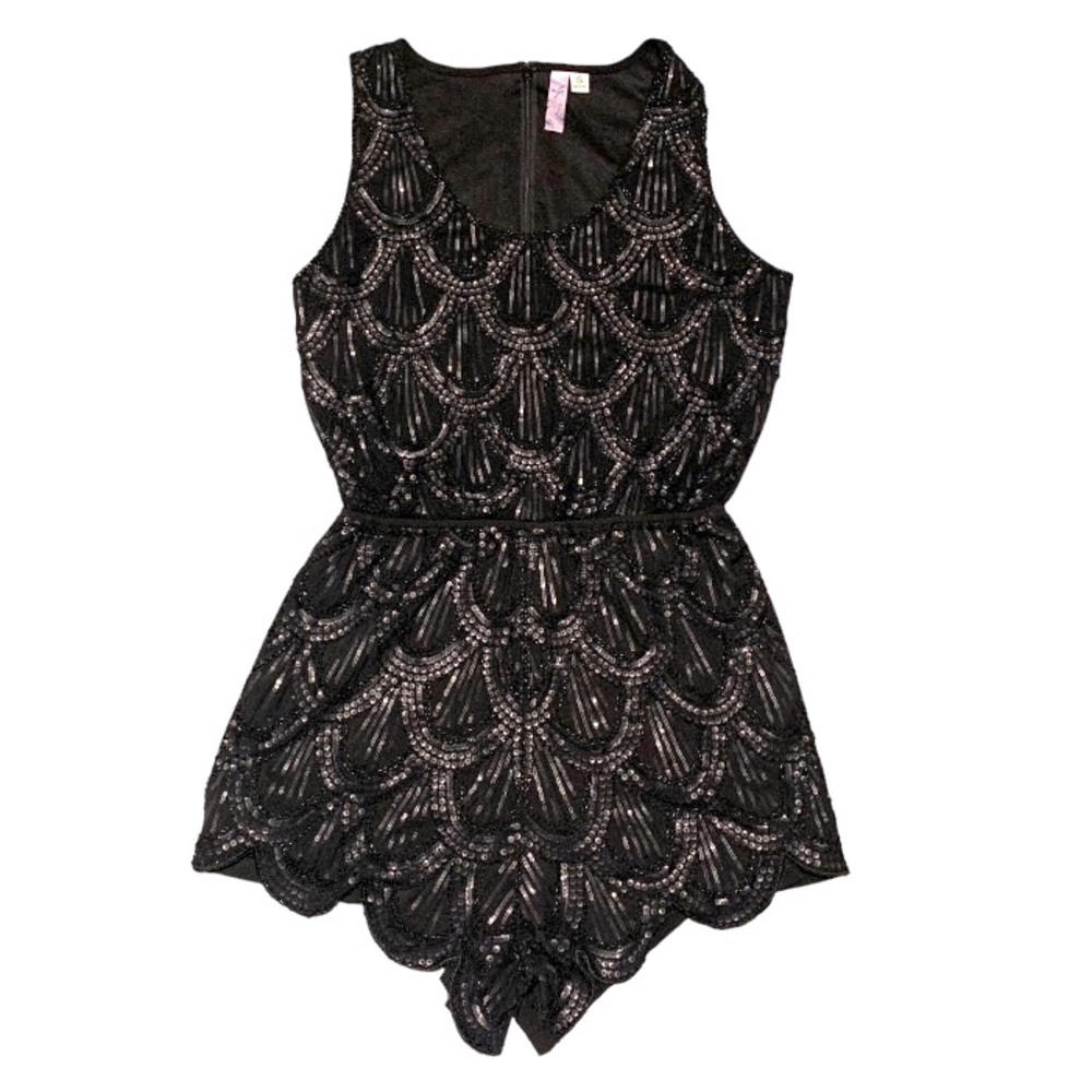 Ayla Black Sequin Romper